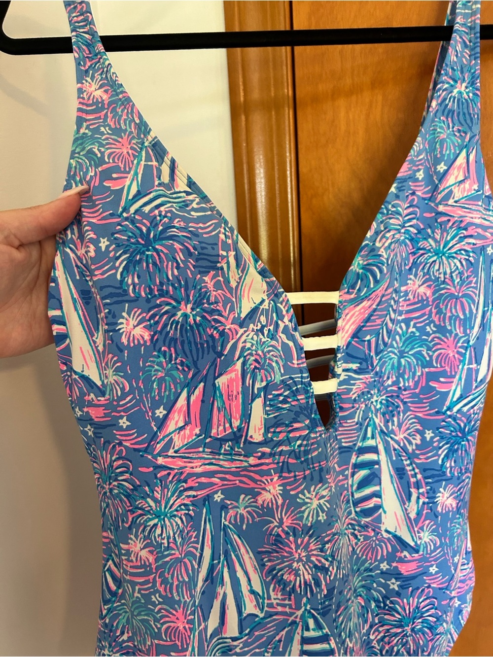 GUC Lilly Pulitzer patriotic family matching swim - Picture 3 of 16